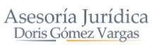 Asesorías Jurídicas, Doris Gómez Vargas