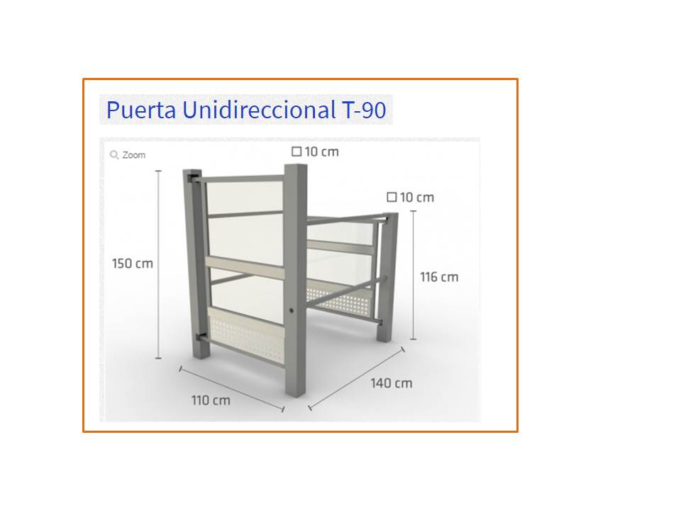 puerta unidireccional t-90