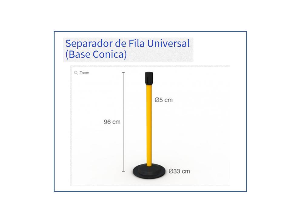 separador de fila universal (base cónica)
sku sep-uni
