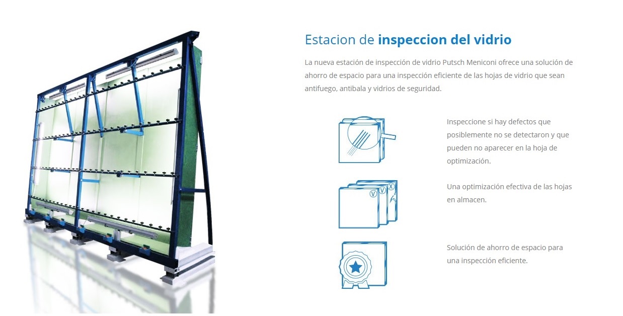 estacion de inspeccion del vidrio