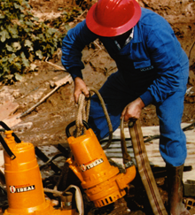 agotamiento de aguas subterráneas