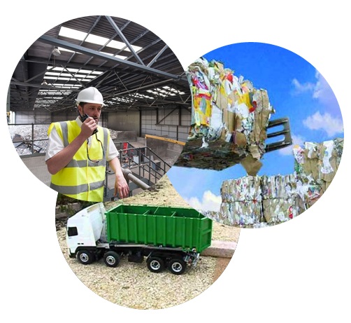 administración de patio de residuos