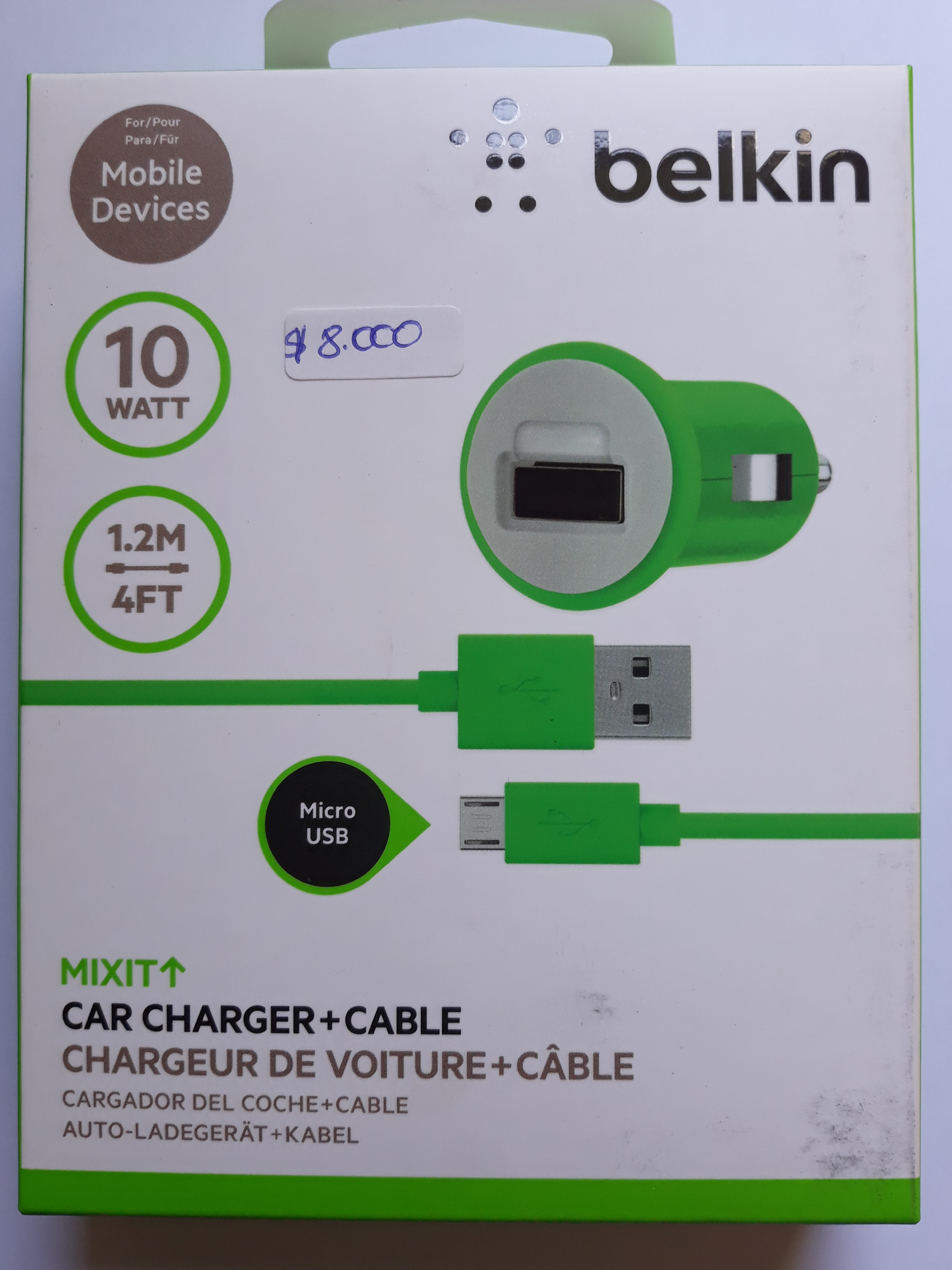 micro cargador de auto