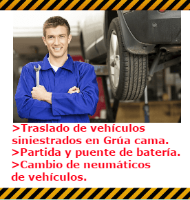 servicio de grúas 24 horas en todo santiago